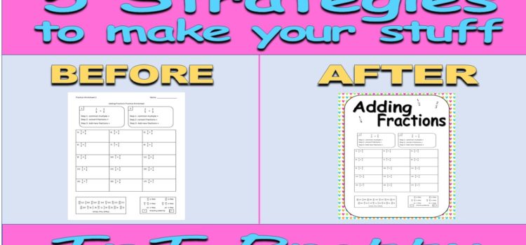 5 Tips to Make your Products TpT Pretty 5 Tips to Make your Products TpT Pretty